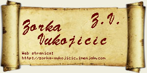 Zorka Vukojičić vizit kartica